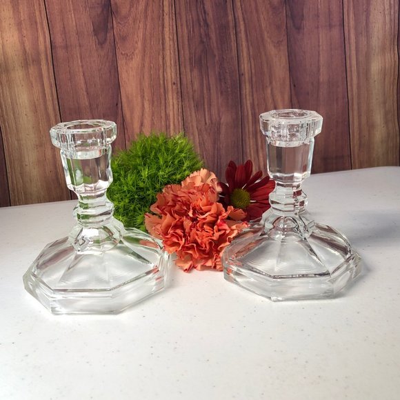 📦🎉MOVING SALE! Crystal Cut Candle Sticks - Picture 5 of 13